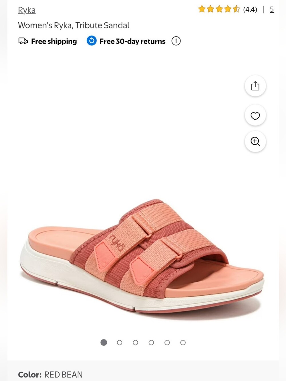 Ryka Cushion Form  Slide Sandals ⭐Size 8.5